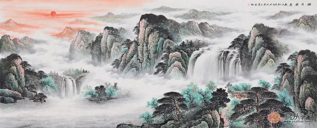 中国六大经典风水画，懂风水的家庭都爱挂这六大山水画