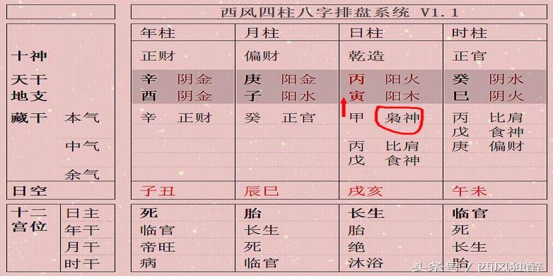 八字四柱排盘中日柱没有_八字排盘四柱八字排盘下载_八字四柱十神算命排盘